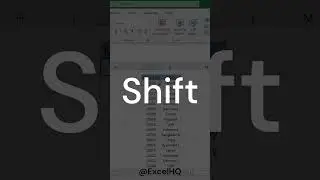 Excel Shortcuts! Ctrl+Shift+Arrow