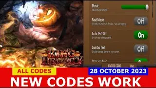 *NEW UPDATE CODES* [UPDATE 4.8🎃🍬] King Legacy ROBLOX | ALL CODES | 28 OCTOBER 2023