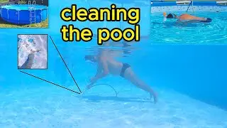 Cleaning the Bottom of the Pool - a Free way