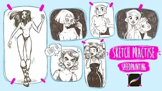 Sketching & answering your questions - art tips, mindset when I draw, my dog and even Tiger King | 👽