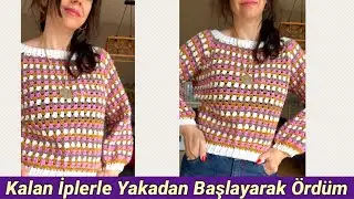 Yakadan Başlanan Tığişi Bluz