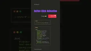 Button Click Animation using CSS