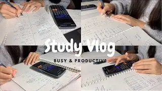 Productive Study Vlog - LOTS of Homework TO DO & Relaxing LOFI MUSIC