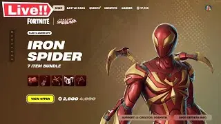 🔴Fortnite IRON SPIDER *NEW* ITEM SHOP TODAY AUGUST 23! (Chapter 5 LIVE)