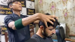 ASMR || YOUNG BARBER HEAD AND BACK MASSAGE | INSTANT SLEEP THERAPY | SLEEP WITHIN MINUTES |