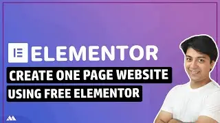 Create One page website using FREE Elementor plugin