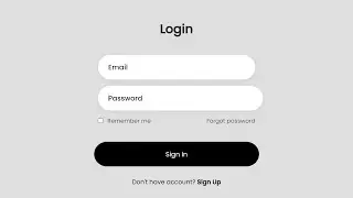 Modern Login Form Using HTML & CSS