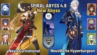 C0 Navia Furinational Team | C0 Neuvillette Hyperburgeon | New Spiral Abyss 4.8 | Genshin Impact