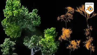 Procedural Trees - Geometry Nodes RnD/Blender