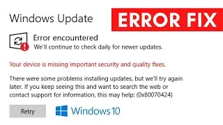 How To Fix Windows Update Error on Windows 10 | Windows Update Not Working Problem