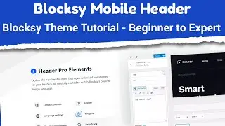 Blocksy Moblie Header | Blocksy Theme Tutorial - Beginner to Expert