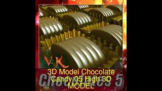 3D Model of 3D Model Chocolate Candy 05 High res Review