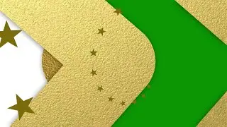 Green Screen Golden Transition Opening