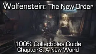 Wolfenstein: The New Order - Chapter 3 Collectibles - A New World - Enigma Codes, Gold & Letters