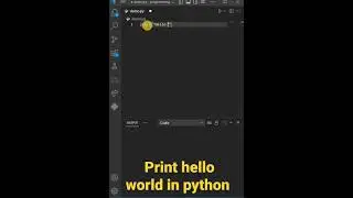 Print hello world in python || Print hello world in python in vs code