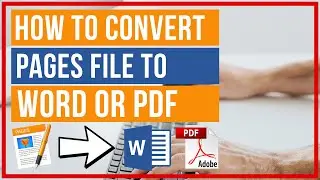 How To Convert A Pages Document To Word or PDF Files