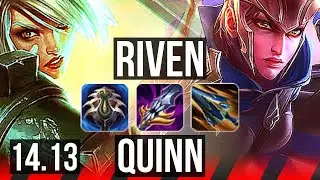 RIVEN vs QUINN (TOP) | 7k comeback, 70% winrate | VN Master | 14.13