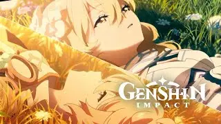 The Road Not Taken Animated Short Trailer & Music Video (Lumine & Aether Anime) | Genshin Impact 4.7