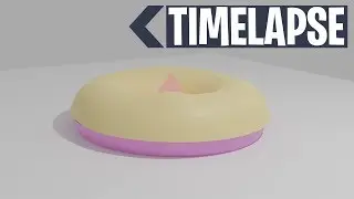 Donut - Modeling,Rendering (BLENDER TIMELAPSE)