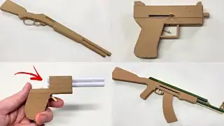 4 INCRÍVEIS ARMAS DE PAPELÃO QUE VOCÊ PODE FAZER EM CASA