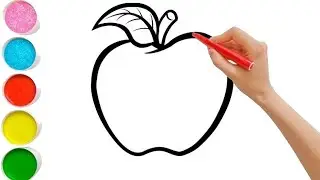 Как Нарисовать Красивое 🍎🍏Яблоко | Как Нарисовать Красивое Яблоко