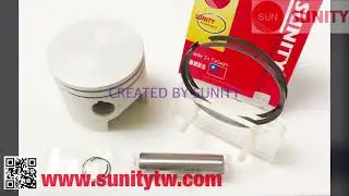 TAIWAN SUNITY- PISTON ASSY OEM 437411 PISTON, RINGS SET STD 436973 for Johnson Evinrude 40HP-70HP