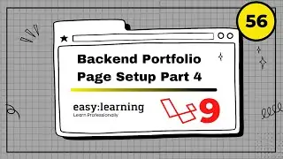 Laravel 9 Project #56 | Backend Portfolio Page Setup Part 4