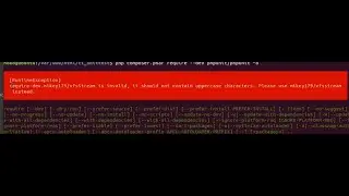 How to solve - require dev mikey179 vfsStream is invalid, it should not contain uppercase characters