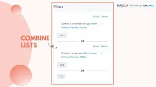 How-to combine lists in HubSpot.