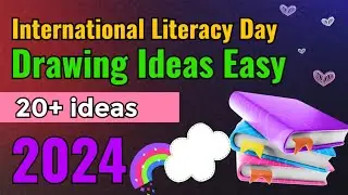 International Literacy Day Drawing ideas 2024 | World Literacy Day Poster Drawings Easy