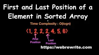 Find First and Last Position of Element in Sorted Array | Programming Tutorials