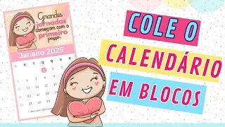 Como Fazer Mini Calendário 2025 Blocado