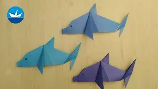 Как сделать Дельфина из Бумаги/How to make a Dolphin out of Paper