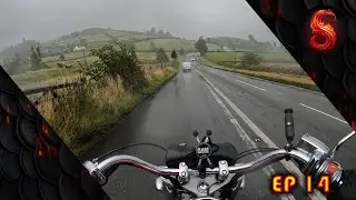 RIDE ON A VERY WET DAY | Honda VTX 1300 | ASMR Motorcycle ride | POV RIDE | Pure Exhaust Sound