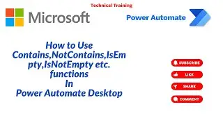 How to Use Contains,NotContains,IsEmpty,IsNotEmpty,EndsWith,NotEndsWith Functions In Power Automate