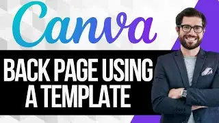 How to Create a Back Page in Canva using a Template