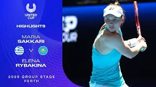 Maria Sakkari v Elena Rybakina Highlights | United Cup 2025 Group C