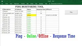 How to create Monitoring tool | Online / Offline - Response Time