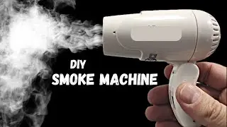 DIY portable Smoke / Fog Machine | Tons of smoke from old hairdryer