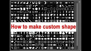 custom shapes in Photoshop cc. Ps & Ai effective tutorial