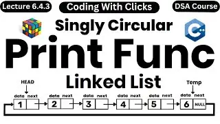 Circular Singly Linked C++ | Singly Circular Linked List in Data Structure | Coding With Clicks