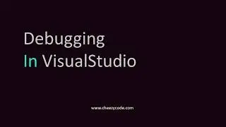 Debugging C# In Visual Studio