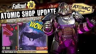 Fallout 76 - MOTHMAN WEATHER BUNDLE - Atomic Shop Review August 13th - 20th 2024