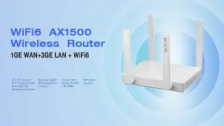 Softel AX1500 Wifi 6 Router | SWR-4GE15W6