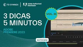 Adobe Premiere 2024: 3 Dicas, 5 Minutos Vol. III - TD SYNNEX PORTUGAL