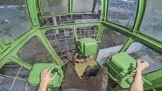We found a huge working soviet-era machine and drove it