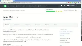 HackerRank | Max Min Solution