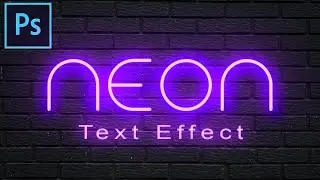 Neon Text Effect | How To Design a Neon Text Effect in Photoshop | By Sami Sheikh