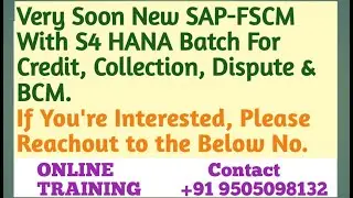 SOON NEW SAP FSCM WITH S4 HANA BATCH