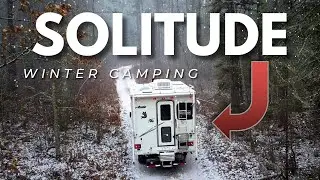 Escaping Civilization / Winter Camping in a 20 Year Old Truck Camper